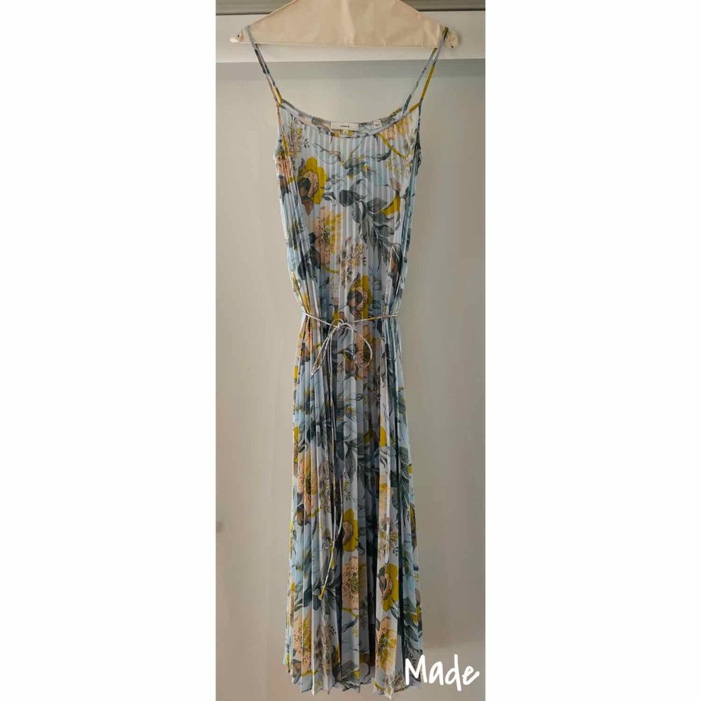 VINCE FLORAL MAXI DRESS SIZE M